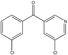 3-CHLORO-5-(3-CHLOROBENZOYL)PYRIDINE Struktur