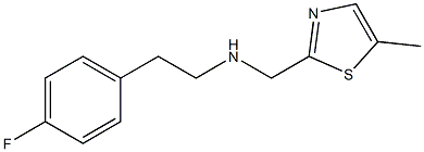 [2-(4-FLUORO-PHENYL)-ETHYL]-(5-METHYL-THIAZOL-2-YLMETHYL)-AMINE Struktur