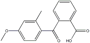 2-(4-METHOXY-2-METHYLBENZOYL)BENZOIC ACID Struktur