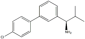 (1R)-1-[3-(4-CHLOROPHENYL)PHENYL]-2-METHYLPROPYLAMINE Struktur