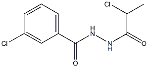 3-CHLORO-N'-(2-CHLOROPROPANOYL)BENZOHYDRAZIDE Struktur