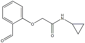 N-CYCLOPROPYL-2-(2-FORMYLPHENOXY)ACETAMIDE Struktur