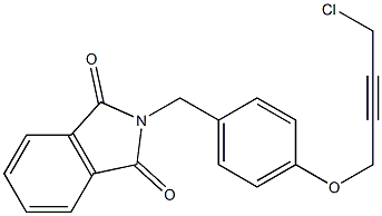 2-[4-(4-CHLORO-BUT-2-YNYLOXY)-BENZYL]-ISOINDOLE-1,3-DIONE Struktur