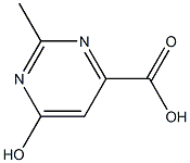 6-HYDROXY-2-METHYL-PYRIMIDINE-4-CARBOXYLIC ACID Struktur