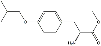 METHYL (2R)-2-AMINO-3-[4-(2-METHYLPROPOXY)PHENYL]PROPANOATE Struktur