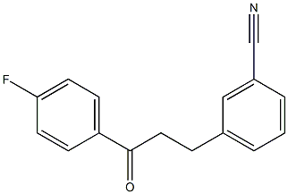 4'-FLUORO-3-(3-CYANOPHENYL)PROPIOPHENONE Struktur