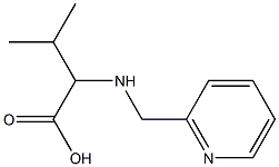 3-METHYL-2-[(PYRIDIN-2-YLMETHYL)AMINO]BUTANOIC ACID Struktur