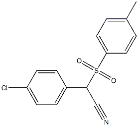 (4-CHLOROPHENYL)[(4-METHYLPHENYL)SULFONYL]ACETONITRILE Struktur