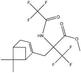 METHYL 2-[(6,6-DIMETHYLBICYCLO-[3.1.1]-HEPT-2-ENE-2-YL)METHYL]-3,3,3-TRIFLUORO-2-[(TRIFLUOROACETYL)AMINO]PROPANOATE Struktur