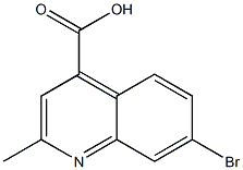 7-BROMO-2-METHYLQUINOLINE-4-CARBOXYLIC ACID Struktur