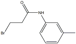 3-BROMO-N-(3-METHYLPHENYL)PROPANAMIDE Struktur