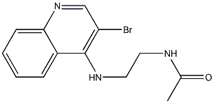 4-(2-ACETYLAMINOETHYL)AMINO-3-BROMOQUINOLINE Struktur