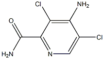 4-AMINO-3,5-DICHLOROPYRIDINE-2-CARBOXAMIDE Struktur