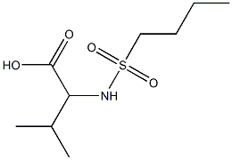 2-[(BUTYLSULFONYL)AMINO]-3-METHYLBUTANOIC ACID Struktur