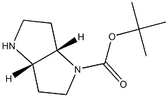 (3AS,6AS)-TERT-BUTYL HEXAHYDROPYRROLO[3,2-B]PYRROLE-1(2H)-CARBOXYLATE Struktur