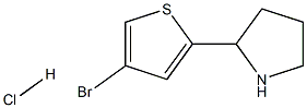 2-(4-BROMO-2-THIENYL)PYRROLIDINE HYDROCHLORIDE Struktur