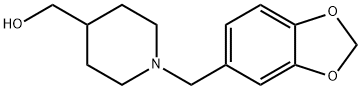 (1-BENZO[1,3]DIOXOL-5-YLMETHYLPIPERIDIN-4-YL)METHANOL Struktur