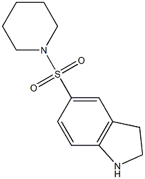 5-(PIPERIDIN-1-YLSULFONYL)INDOLINE Struktur