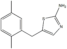 5-(2,5-DIMETHYLBENZYL)-1,3-THIAZOL-2-AMINE Struktur