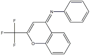 N-[2-TIFLUOROMETHYL-4H-CHROMENE-4-YLIDENE]ANILINE Struktur