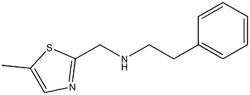 (5-METHYL-THIAZOL-2-YLMETHYL)-PHENETHYL-AMINE Struktur