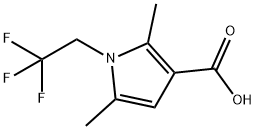 2,5-DIMETHYL-1-(2,2,2-TRIFLUOROETHYL)-1H-PYRROLE-3-CARBOXYLIC ACID Struktur