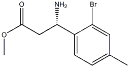 METHYL (3S)-3-AMINO-3-(2-BROMO-4-METHYLPHENYL)PROPANOATE Struktur