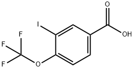 3-IODO-4-(TRIFLUOROMETHOXY)BENZOIC ACID Struktur