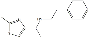 [1-(2-METHYL-THIAZOL-4-YL)-ETHYL]-PHENETHYL-AMINE Struktur