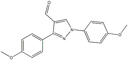 1,3-BIS(4-METHOXYPHENYL)-1H-PYRAZOLE-4-CARBALDEHYDE Struktur