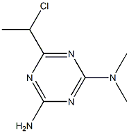 6-(1-CHLOROETHYL)-N,N-DIMETHYL-1,3,5-TRIAZINE-2,4-DIAMINE Struktur