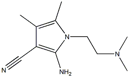 2-AMINO-1-[2-(DIMETHYLAMINO)ETHYL]-4,5-DIMETHYL-1H-PYRROLE-3-CARBONITRILE Struktur