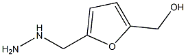 (5-HYDROXYMETHYL-FURAN-2-YLMETHYL)-HYDRAZINE Struktur