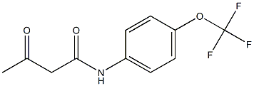 3-OXO-N-[4-(TRIFLUOROMETHOXY)PHENYL]BUTANAMIDE Struktur