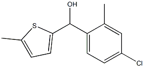 4-CHLORO-2-METHYLPHENYL-(5-METHYL-2-THIENYL)METHANOL Struktur