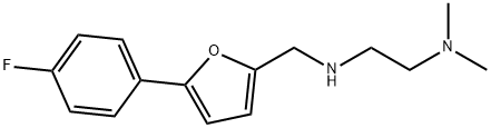 N'-[5-(4-FLUORO-PHENYL)-FURAN-2-YLMETHYL]-N,N-DIMETHYL-ETHANE-1,2-DIAMINE Struktur