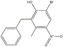 2-BENZYLHYDROXY-4-BROMO-6-NITROTOLUENE Struktur