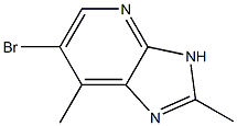 6-BROMO-2,7-DIMETHYL-3H-IMIDAZO[4,5-B]PYRIDINE Struktur