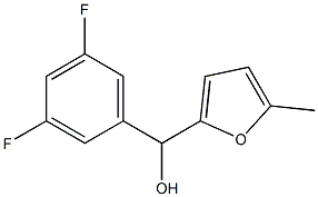 3,5-DIFLUOROPHENYL-(5-METHYL-2-FURYL)METHANOL Struktur