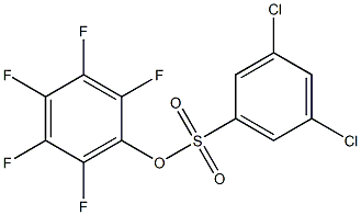 PENTAFLUOROPHENYL 3,5-DICHLORO-BENZENESULFONATE Struktur