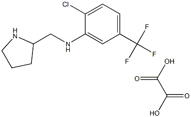 (2-CHLORO-5-TRIFLUOROMETHYL-PHENYL)-PYRROLIDIN-2-YLMETHYL-AMINE, OXALIC ACID Struktur