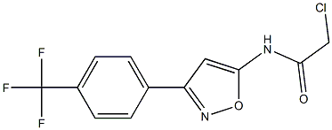 2-CHLORO-N-(3-(4-(TRIFLUOROMETHYL)PHENYL)ISOXAZOL-5-YL)ACETAMIDE Struktur