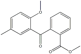 METHYL 2-(2-METHOXY-5-METHYLBENZOYL)BENZOATE Struktur