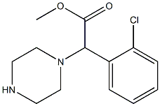 METHYL (2-CHLOROPHENYL)(PIPERAZIN-1-YL)ACETATE Struktur