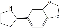 (R)-2-(BENZO[D][1,3]DIOXOL-5-YL)PYRROLIDINE Struktur