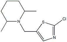 1-[(2-CHLORO-1,3-THIAZOL-5-YL)METHYL]-2,6-DIMETHYLPIPERIDINE Struktur