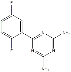 6-(2,5-DIFLUOROPHENYL)-1,3,5-TRIAZINE-2,4-DIAMINE Struktur