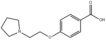 4-(2-PYRROLIDIN-1-YL-ETHOXY)-BENZOIC ACID Struktur