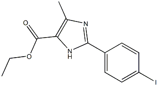 2-(4-IODO-PHENYL)-5-METHYL-3H-IMIDAZOLE-4-CARBOXYLIC ACID ETHYL ESTER Struktur