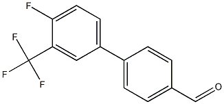 4'-FLUORO-3'-TRIFLUOROMETHYL-BIPHENYL-4-CARBALDEHYDE Struktur